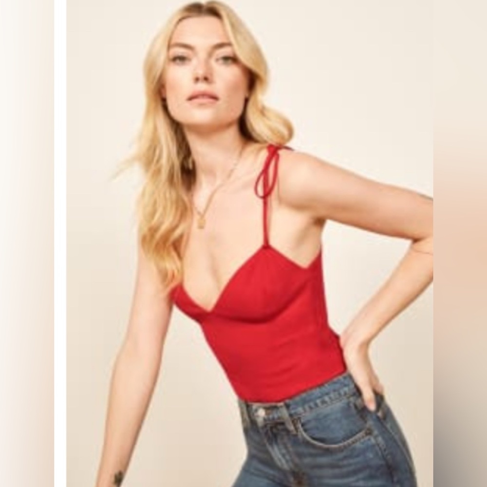 Perfect condition Reformation Lila top red size XS